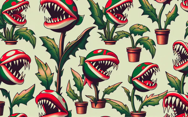 piranha plant HD Desktop Wallpaper | Background Image