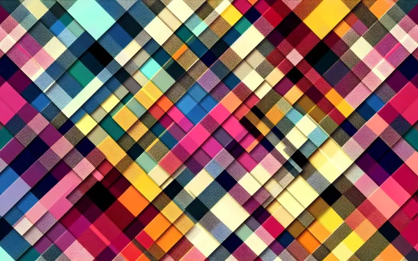 Colorful flannel pattern HD desktop wallpaper and background.