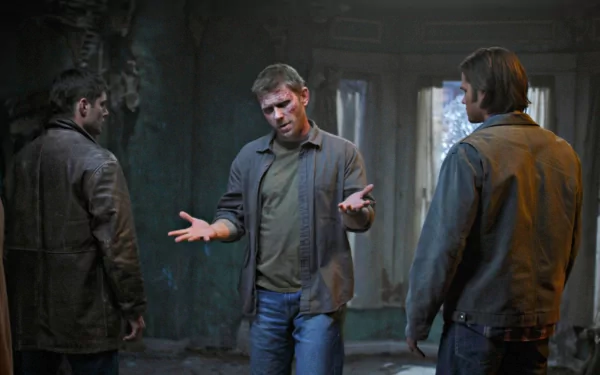 Jared Padalecki Jensen Ackles Dean Winchester Sam Winchester Mark Pellegrino TV Show Supernatural (TV Show) HD Desktop Wallpaper | Background Image