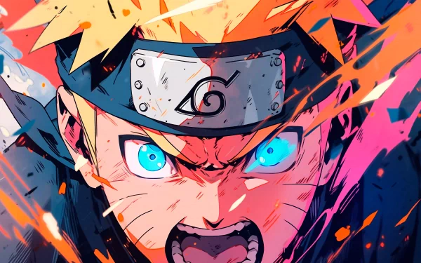 HD Naruto Uzumaki wallpaper featuring dynamic action pose perfect for desktop background.