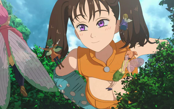HD wallpaper of a character from 'The Seven Deadly Sins: Grudge of Edinburgh' anime for desktop background.