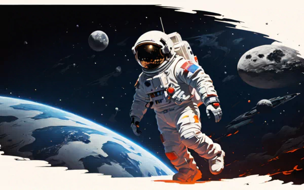  Astronaut in Space