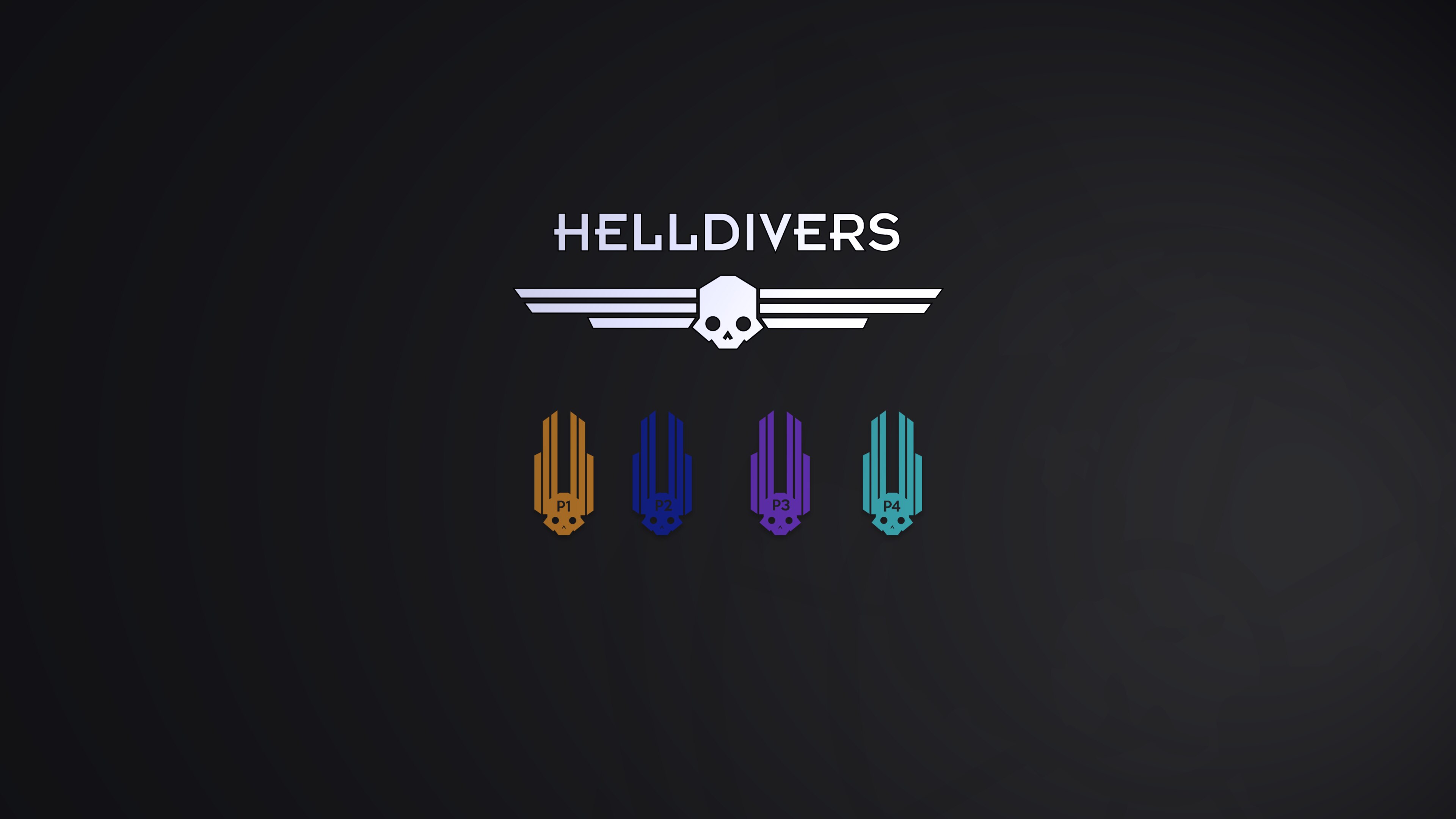 Helldivers Game Logo HD Desktop Wallpaper