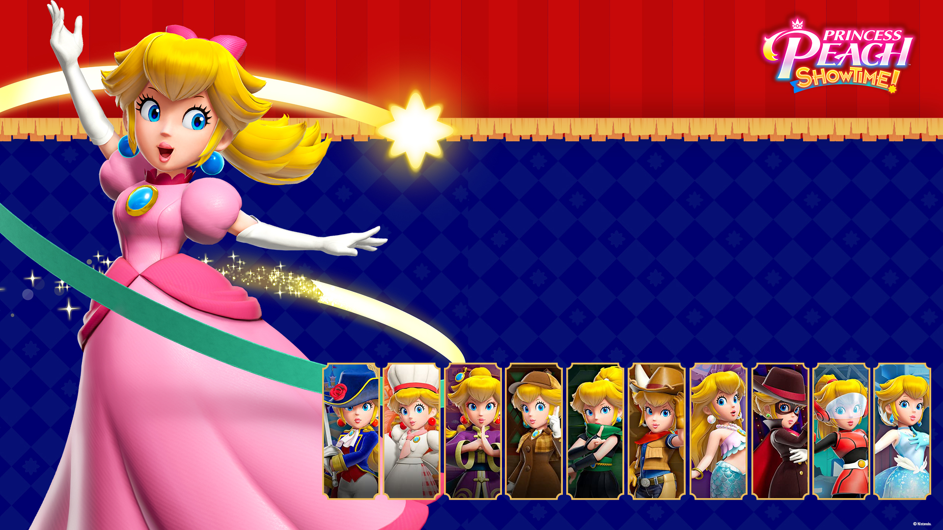 Download Princess Peach: Showtime! Video Game HD Wallpaper