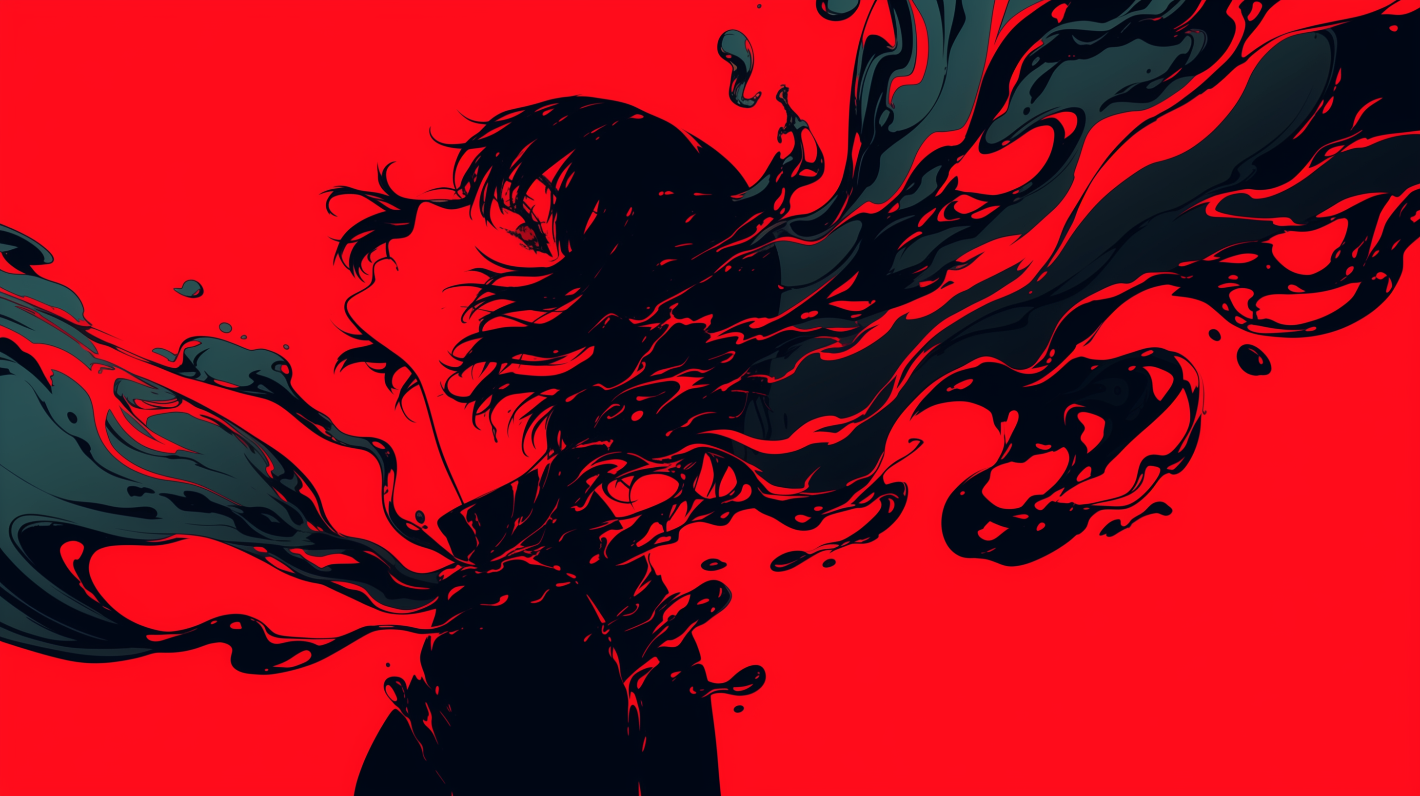 Red anime wallpaper discount