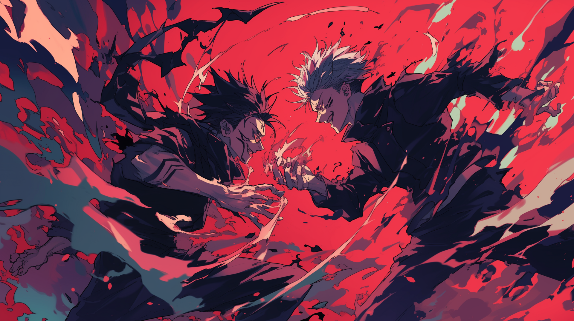 Satoru Gojo vs Sukuna HD Wallpaper Jujutsu Kaisen Epic Showdown by