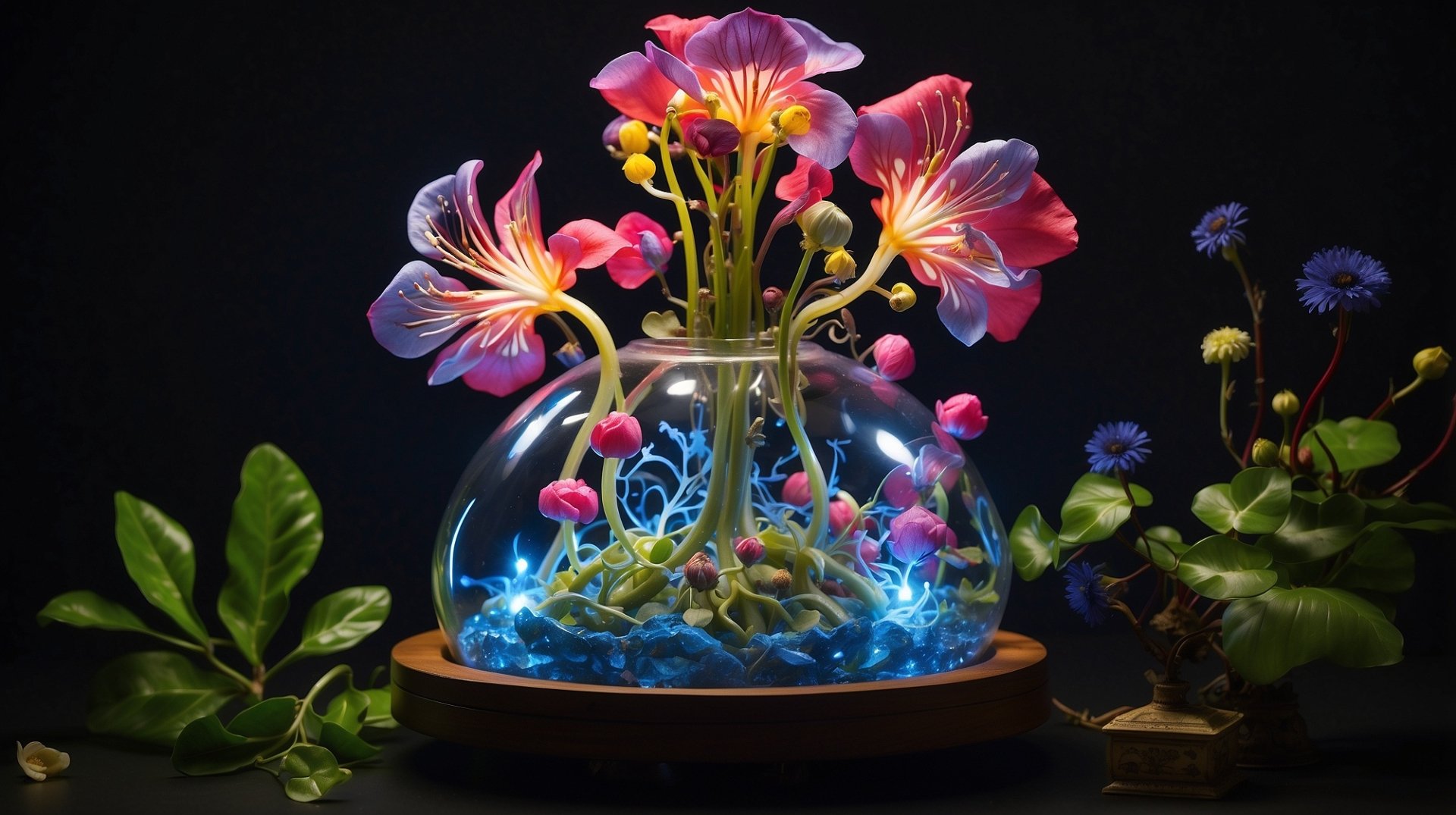 Flowers in a bowl by AnimeHead