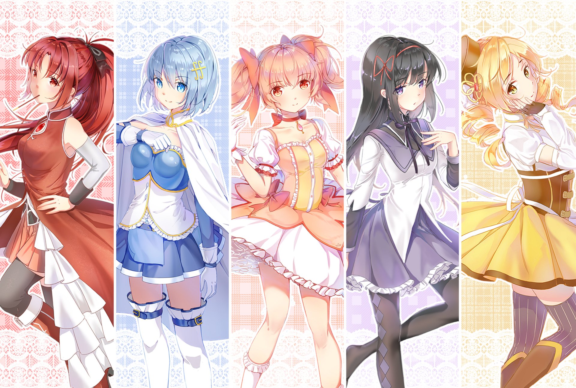 Download Kyōko Sakura Sayaka Miki Madoka Kaname Homura Akemi Mami Tomoe HD Wallpaper by MORI森