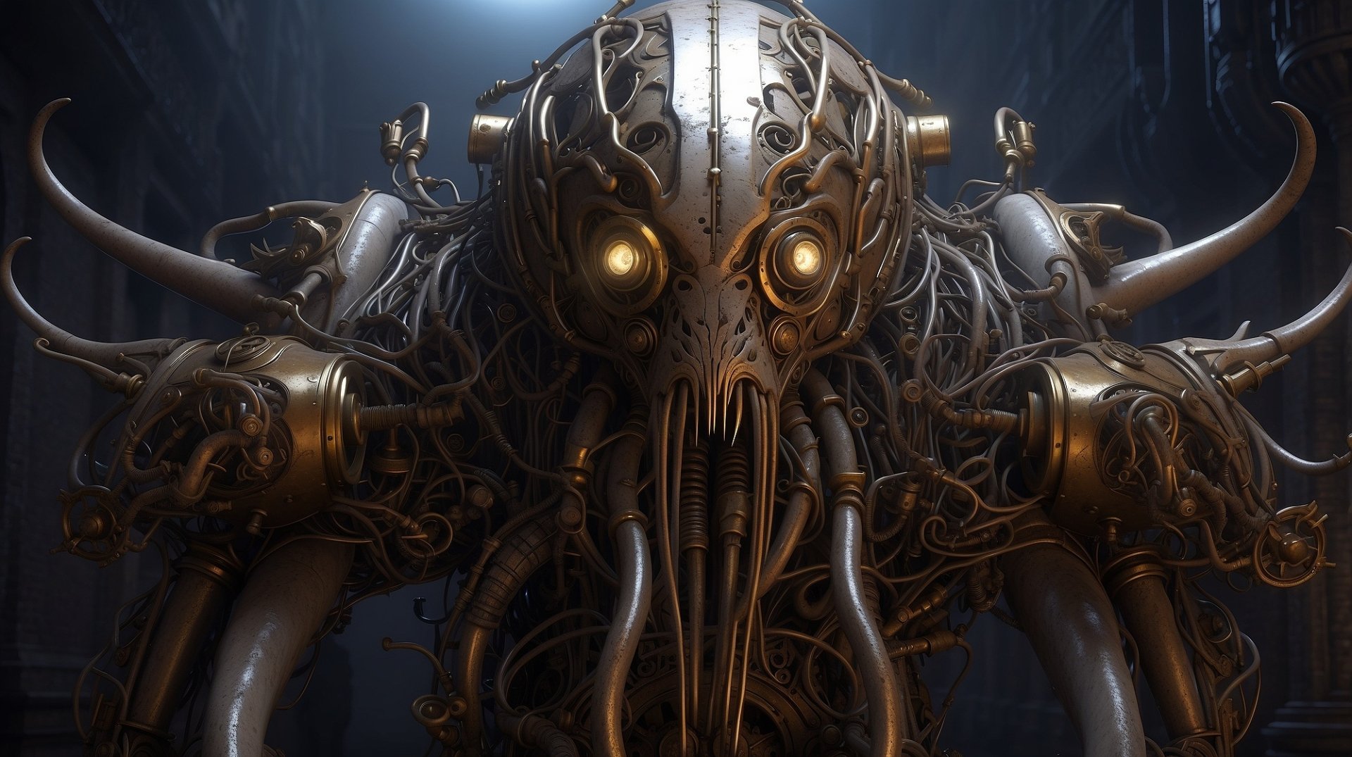 Dieselpunk tentacle titan by AnimeHead