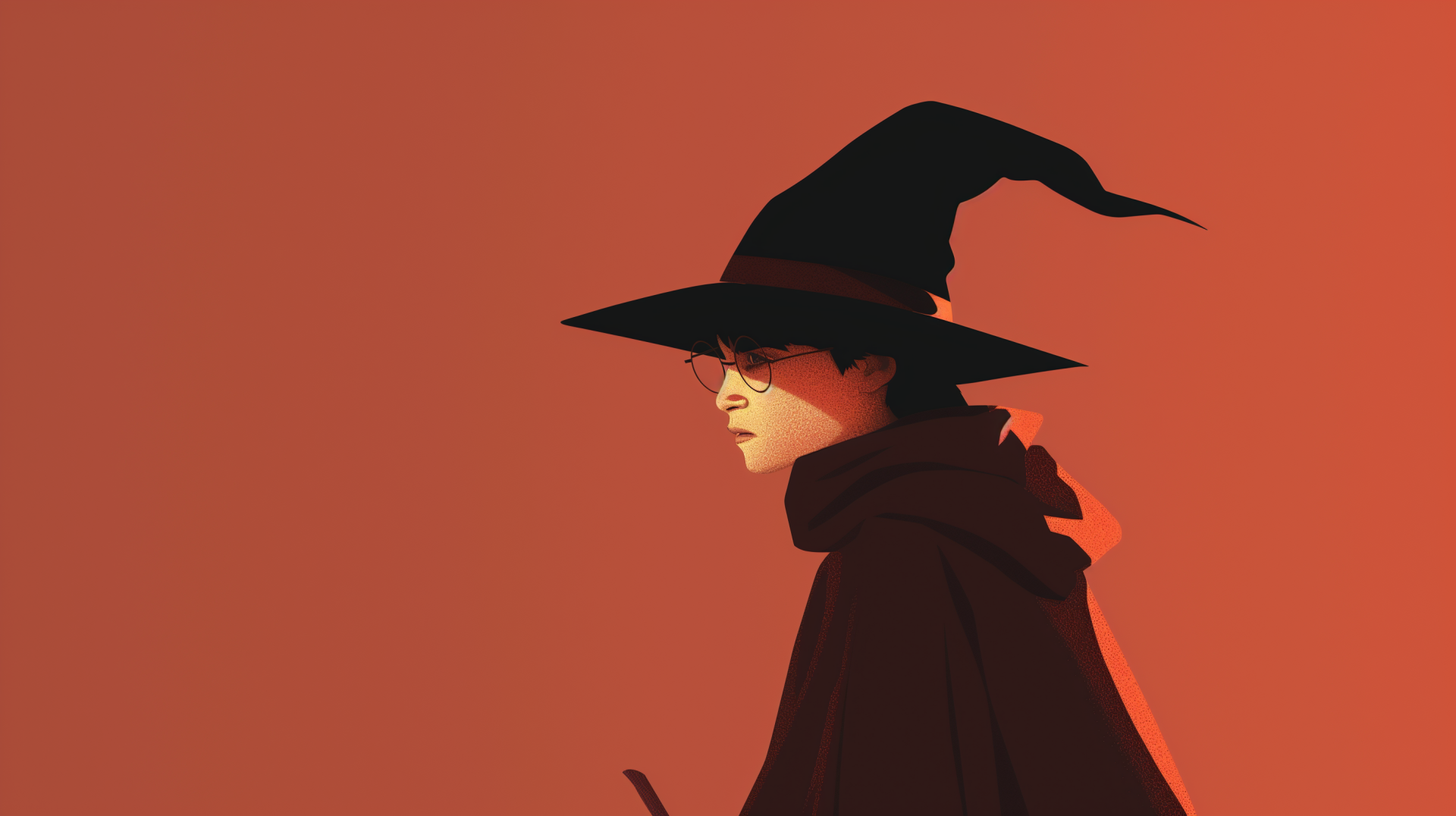 Harry Potter Wizard Silhouette - HD Desktop Wallpaper by CelestialCanvas