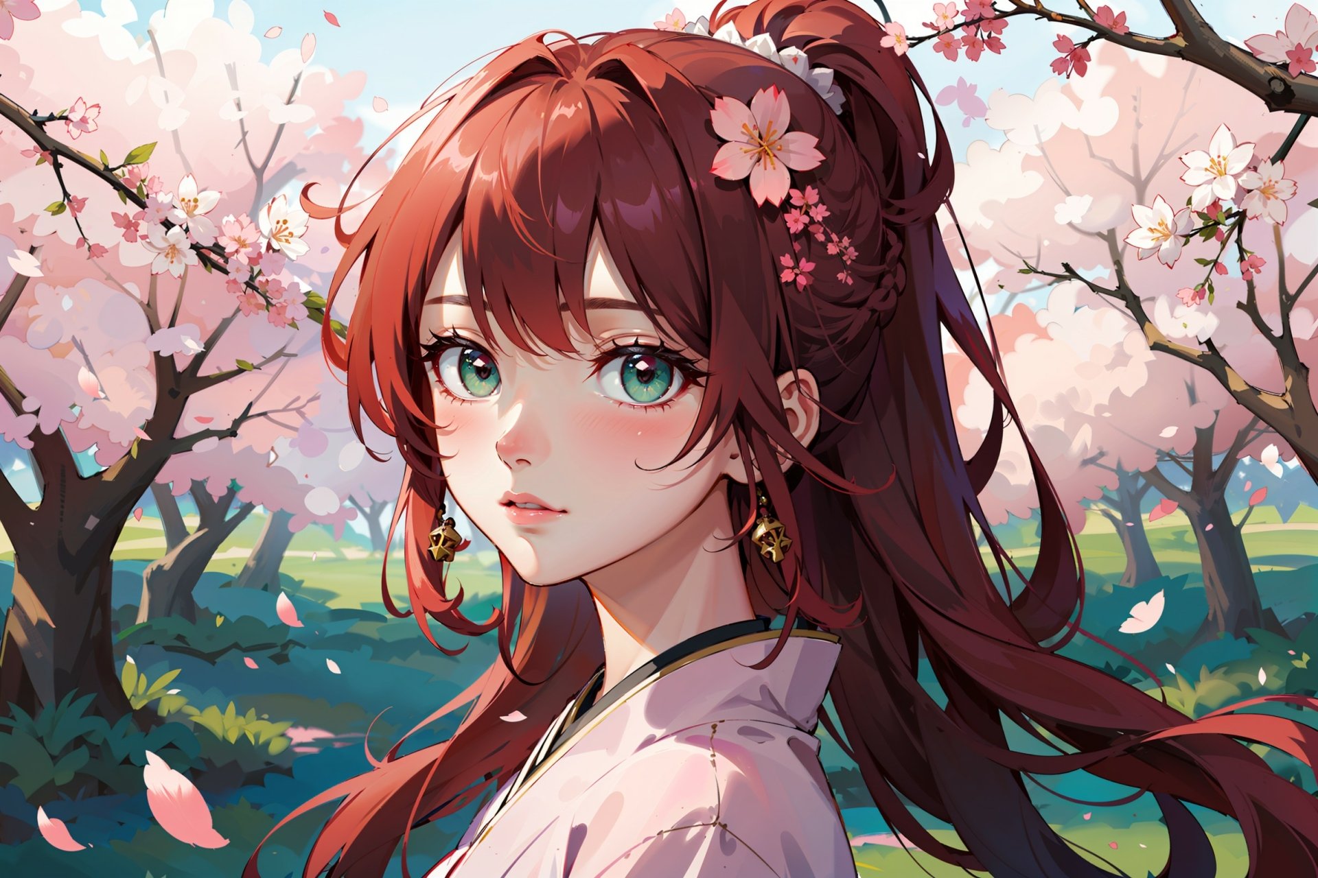 Sakura Serenity: The Girl with Red Hair by kitsuraya