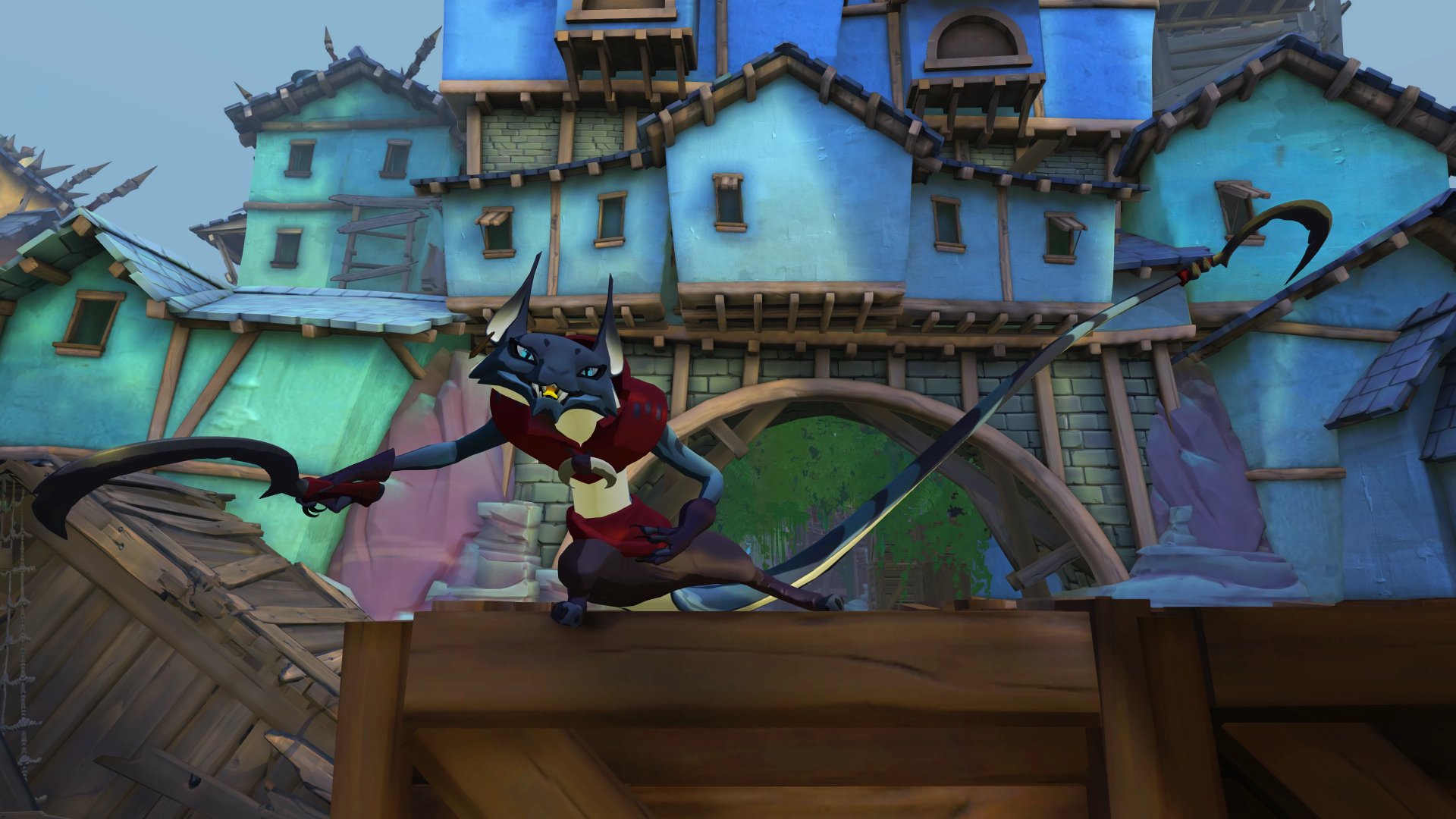 Gigantic: Rampage Edition video game character wielding a bow in HD desktop wallpaper.