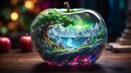  Aurora scene in Crystal apple