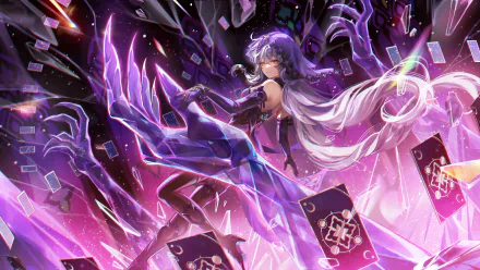 Honkai: Star Rail Black Swan HD wallpaper featuring dynamic action scene for desktop background.