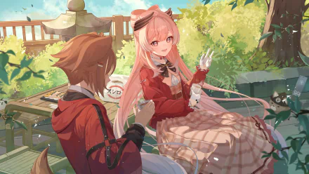 Sangonomiya Kokomi Gorou (Genshin Impact) Genshin Impact HD Desktop Wallpaper | Background Image