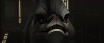 HD desktop wallpaper featuring a close-up image of a character from Star Wars: The Bad Batch TV show, suitable as a background with dark and dramatic tones.