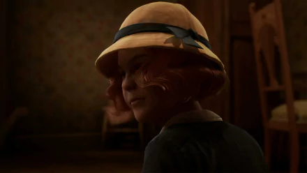 HD Alone in the Dark 2024 video game wallpaper featuring mysterious character in a hat.