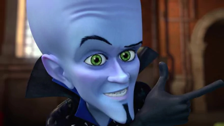 HD wallpaper of Megamind character giving a thumbs up from the movie 'Megamind vs. The Doom Syndicate'.