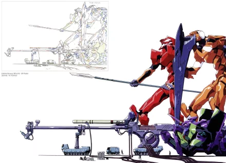 Evangelion Unit-02 Evangelion Unit-01 Evangelion Unit-00 Anime Neon Genesis Evangelion HD Desktop Wallpaper | Background Image