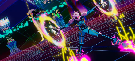 HD desktop wallpaper featuring a dynamic scene from X-Men '97 animated TV show, with a character using powers in a vibrant, futuristic setting.