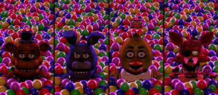 Fazbear Entertainment Freddy Fazbear's Pizza Classic Animatronics Original Animatronics Five Nights at Freddy's HD Desktop Wallpaper | Background Image