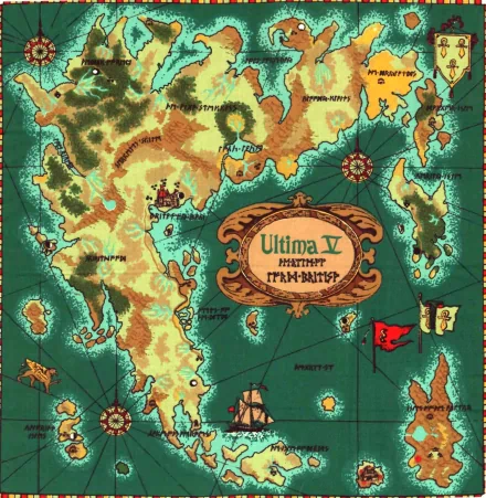 map video game Ultima V: Warriors of Destiny HD Desktop Wallpaper | Background Image