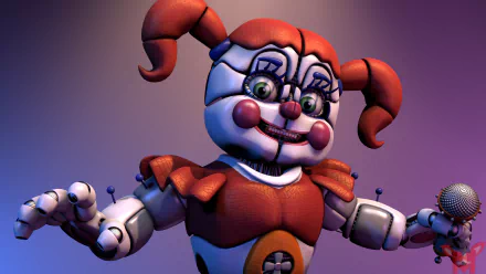 Circus Baby (Five Nights at Freddy's) video game Five Nights at Freddy's: Sister Location Five Nights at Freddy's HD Desktop Wallpaper | Background Image