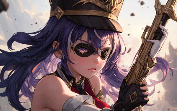 Genshin Impact Chevreuse character depicted in HD desktop wallpaper with dynamic pose and vibrant colors