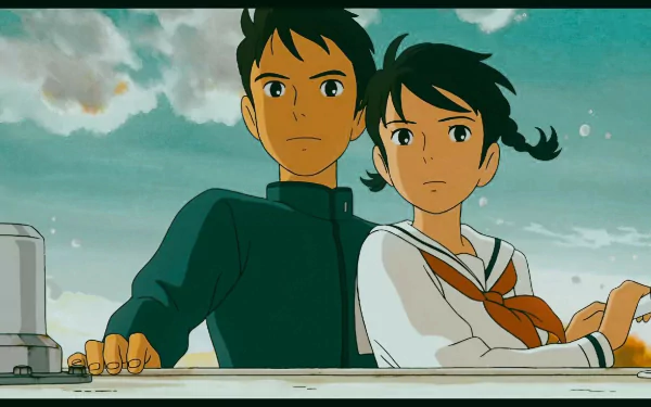  Umi and Shun on the Sea