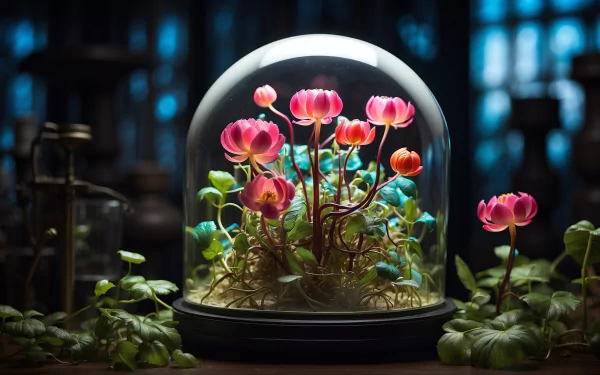  Flowers in a bowl