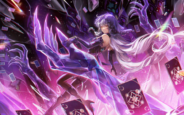 Honkai: Star Rail Black Swan HD wallpaper featuring dynamic action scene for desktop background.
