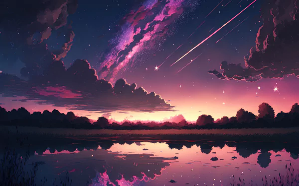 landscape sunset cloud digital HD Desktop Wallpaper | Background Image