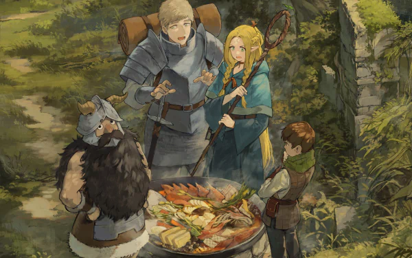 Anime Delicious in Dungeon HD Desktop Wallpaper | Background Image
