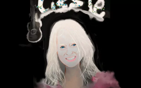  Lissie and her guitar