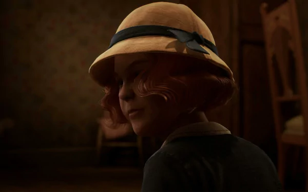 HD Alone in the Dark 2024 video game wallpaper featuring mysterious character in a hat.