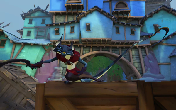 Gigantic: Rampage Edition video game character wielding a bow in HD desktop wallpaper.