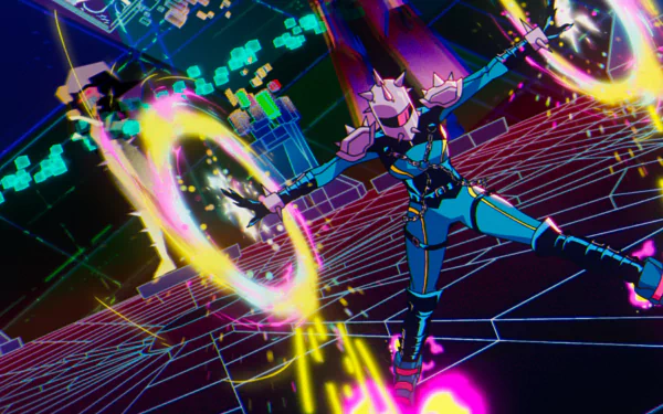 HD desktop wallpaper featuring a dynamic scene from X-Men '97 animated TV show, with a character using powers in a vibrant, futuristic setting.