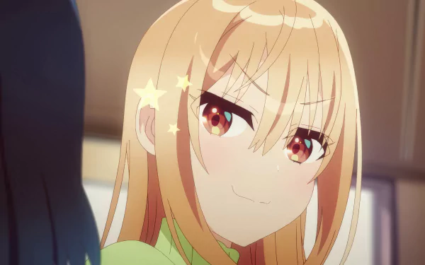 HD desktop wallpaper featuring a close-up of an anime character from The Many Sides of Voice Actor Radio with a warm, inviting expression.