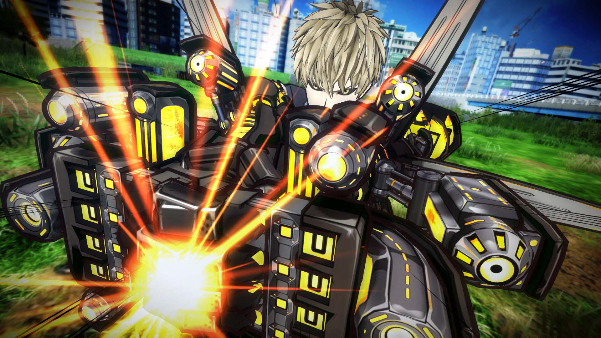 Genos in Action - One Punch Man HD Wallpaper