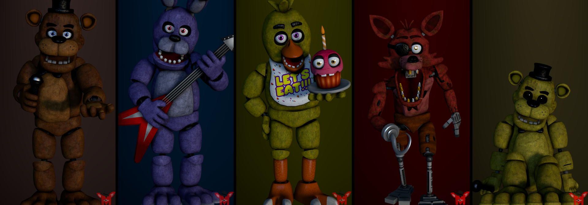 Download Golden Freddy (Five Nights At Freddy's) Freddy (Five Nights At Freddy's) Video Game Freddy Fazbear's Pizza Five Nights At Freddy's 4k Ultra HD Wallpaper by Mikol1987