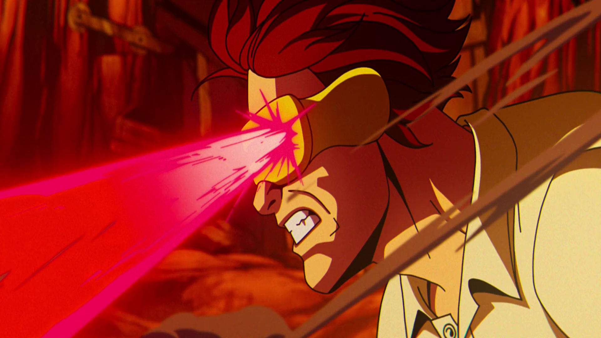 Cyclops from X-Men '97 TV show in high-definition desktop wallpaper.