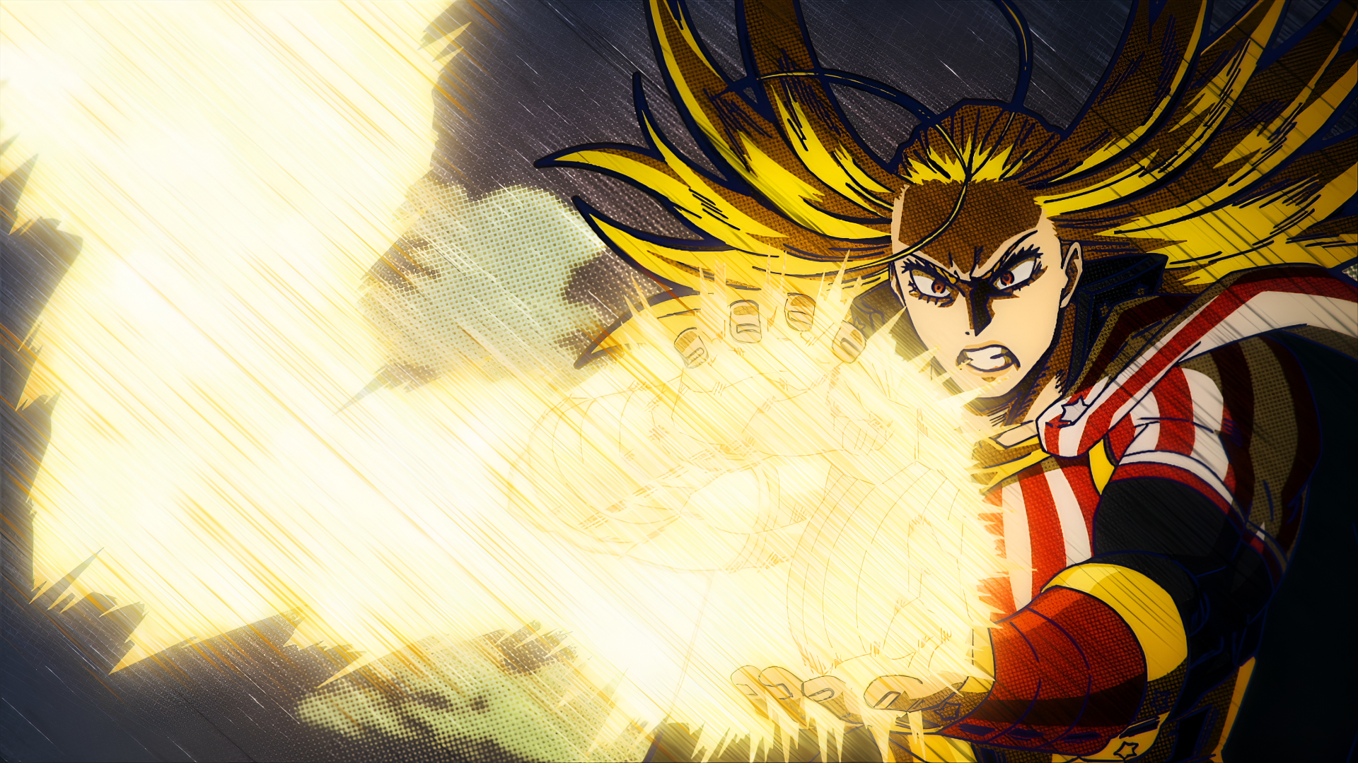 Download Anime My Hero Academia Cathleen Bate Star And Stripe 4k Ultra HD Wallpaper