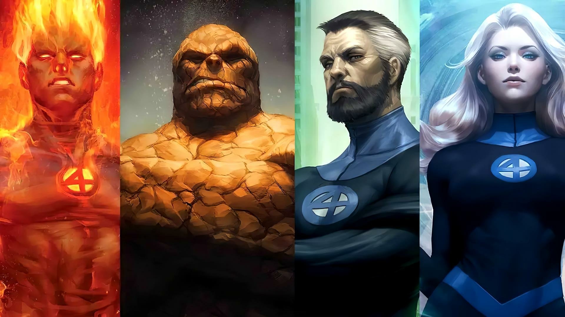 Download Fantastic Four Reed Richards Susan Storm Ben Grimm Jhonny Storm Artgerm HD Wallpaper