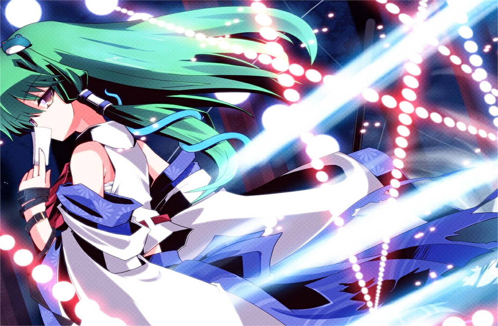 Download Sanae Kochiya Anime Touhou Wallpaper by Auer