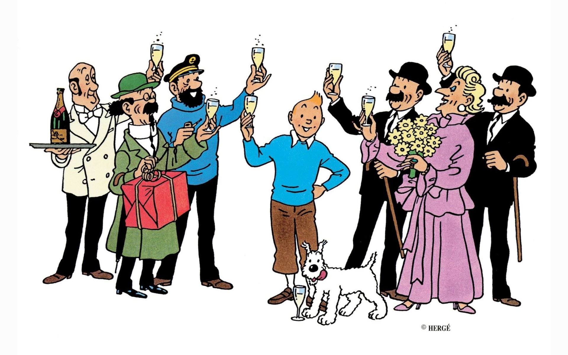 Download The Adventures Of Tintin Comic HD Wallpaper by Hergé