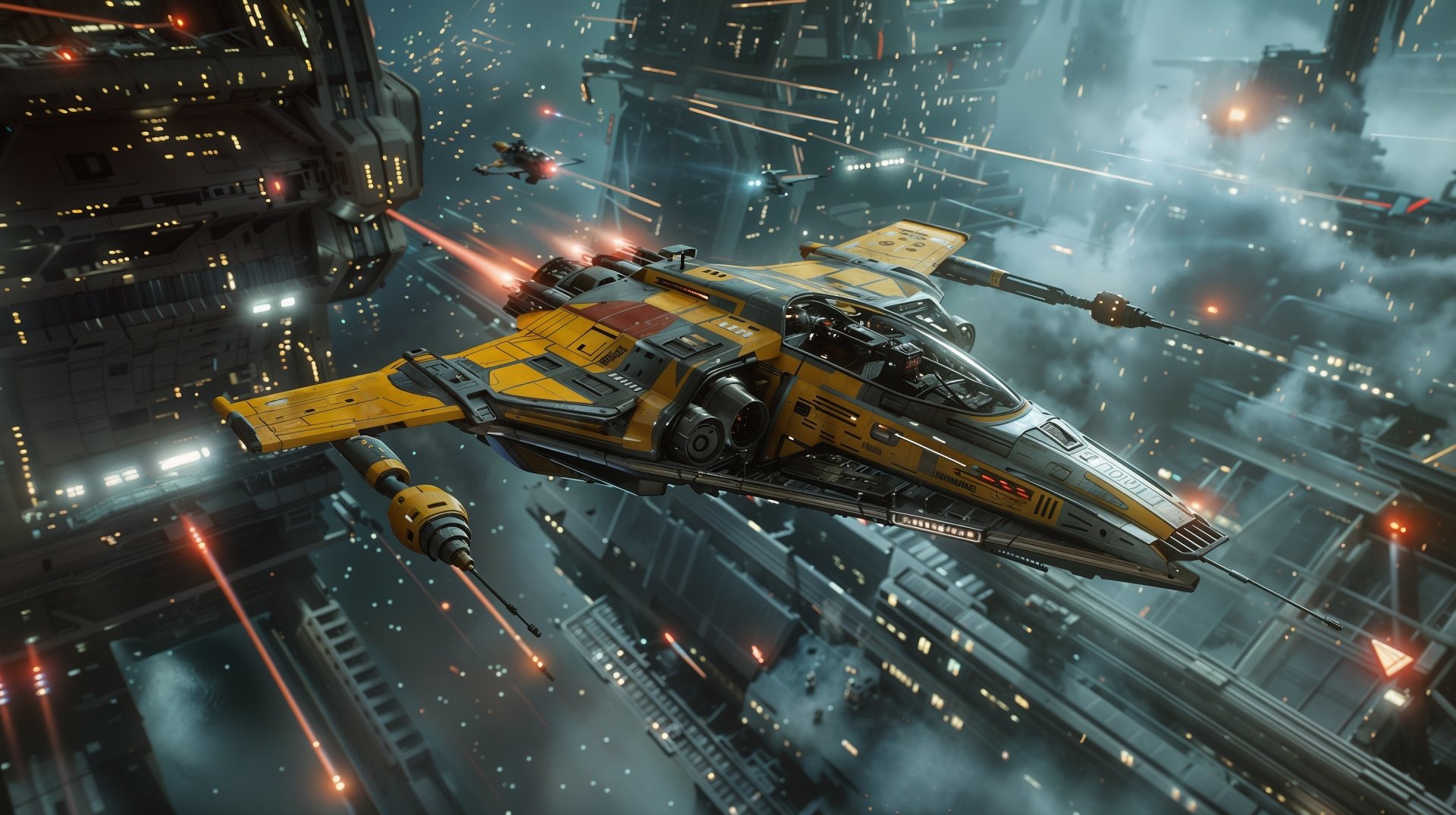 Download Starfighter Sci Fi HD Wallpaper by michaldunaj