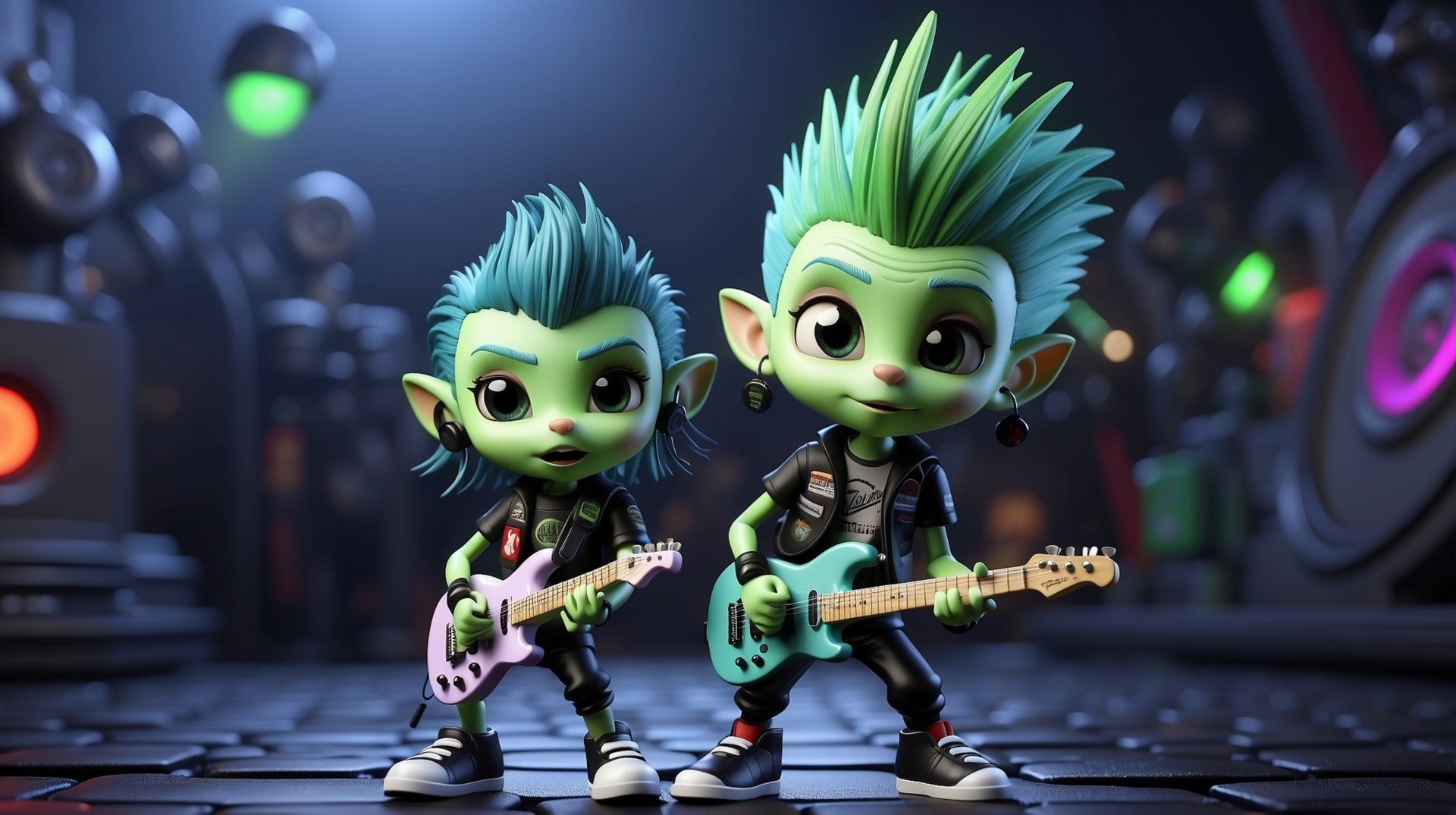 Two Trolls Singing And Dancing Desktop Wallpaper By Infer