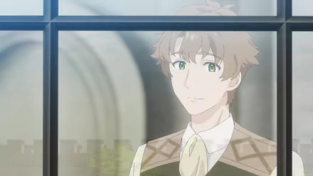 HD anime desktop wallpaper featuring a male character from Unnamed Memory with green eyes, depicted in front of a window with soft lighting.