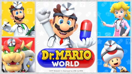 Dr. Mario World HD Desktop Wallpaper | Background Image