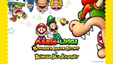 Mario & Luigi: Bowser's Inside Story + Bowser Jr's Journey HD Desktop Wallpaper | Background Image